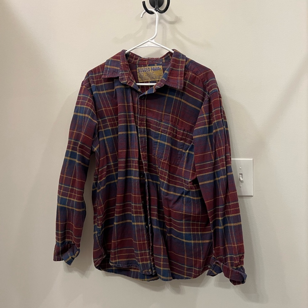 Red and blue flannel XL